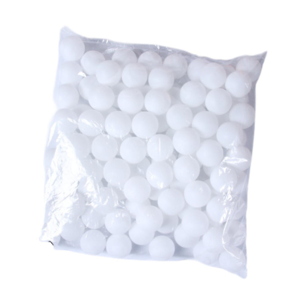 Kuntesetty Pong Balls Entertainment Activity Raffle Balls Bingo Game Balls for Cat Toys DIY 100 pcs white