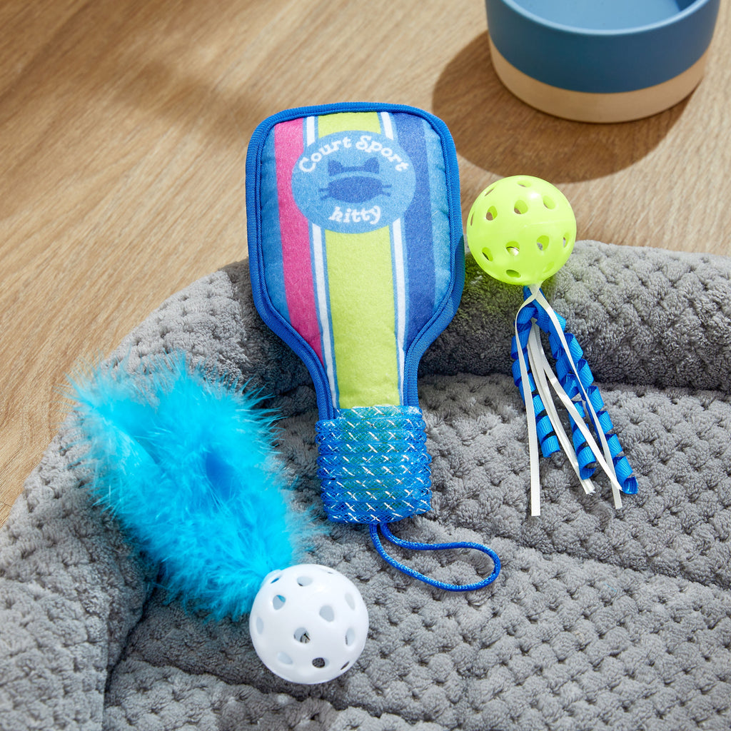 Vibrant Life Pickleball Cat Toys with Catnip, 3 Pack