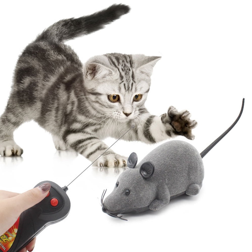 Carkira Cat Toy Wireless Remote Control Fun Mouse Machine Interactive Pet Cat