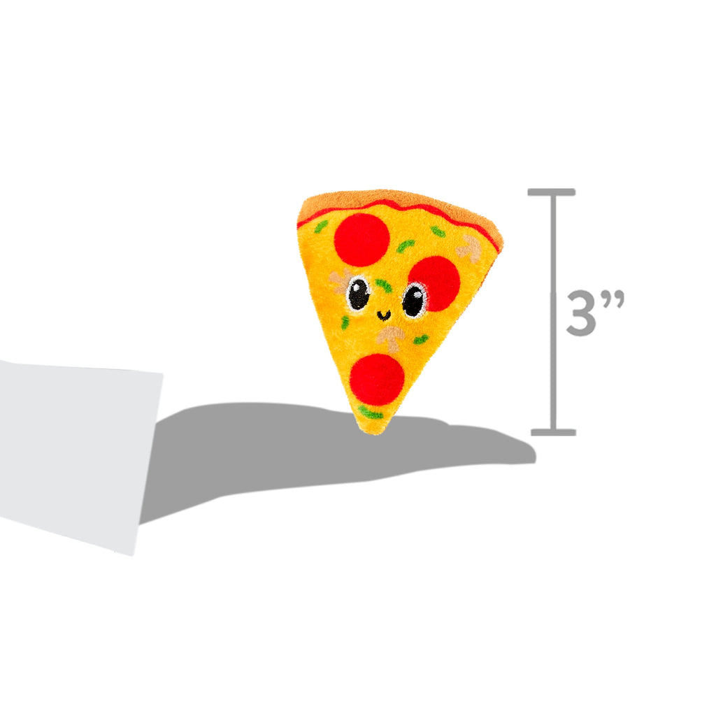 Vibrant Life Pizza Purrty Plush Catnip Filled Cat Toys, 4 Pack