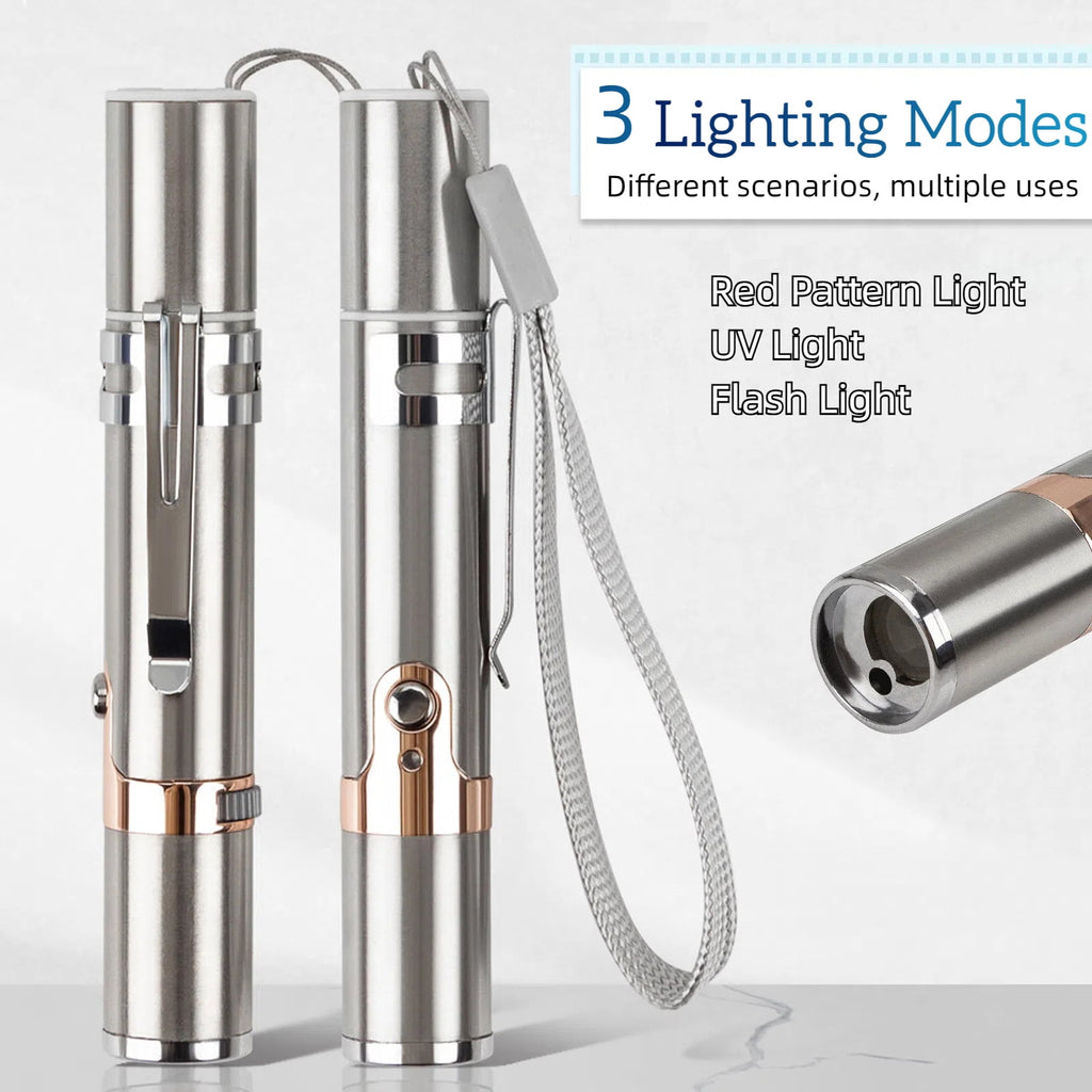 Cat Toys Laser Pointer for Indoor,3 Modes Training Chaser Pet Toy Pointer,Interactive Pet Cat/Dog Toy for Cats Fun Playing Exercise