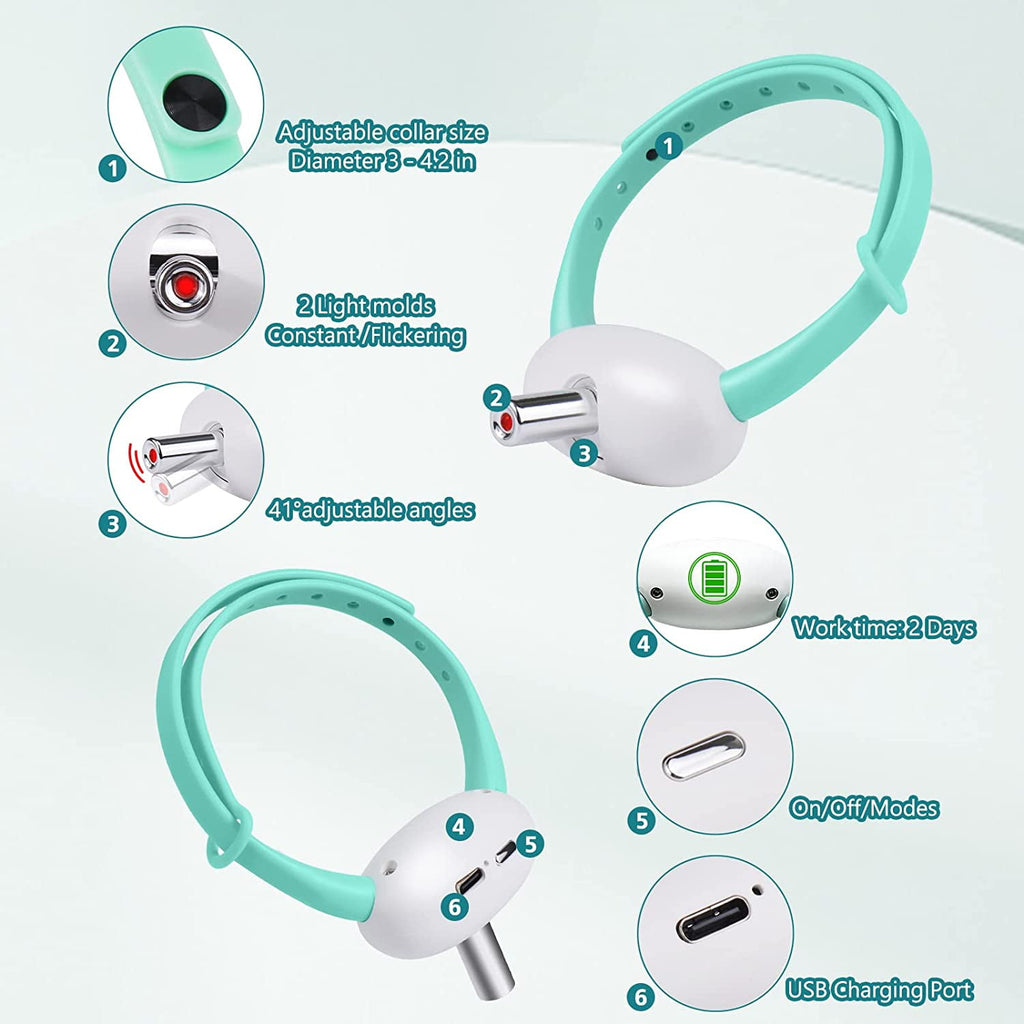 Lomyolo Cat Toy Cat Laser Collar Toys Pointer for Indoor for Kitten Cat Chase Play