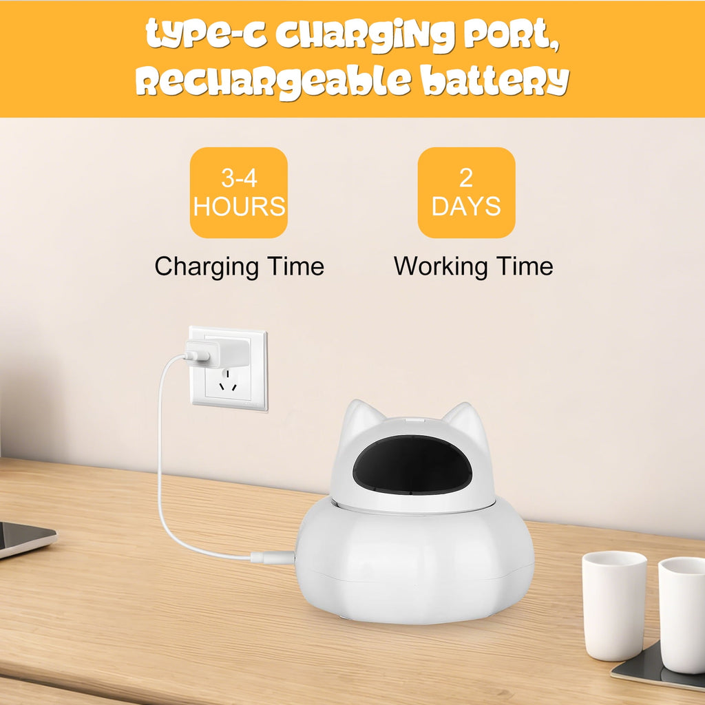 Cat Laser Toy Automatic,5 in1 Interactive Cat Toys Feather Wand, Rechargeable Indoor Kitten Toys,21.65inch Cover