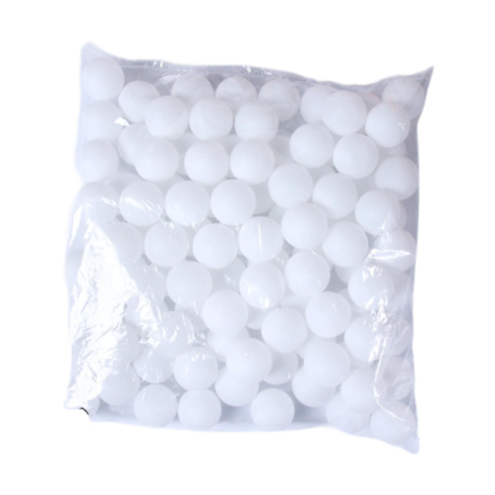 Kuntesetty Pong Balls Entertainment Activity Raffle Balls Bingo Game Balls for Cat Toys DIY 100 pcs white