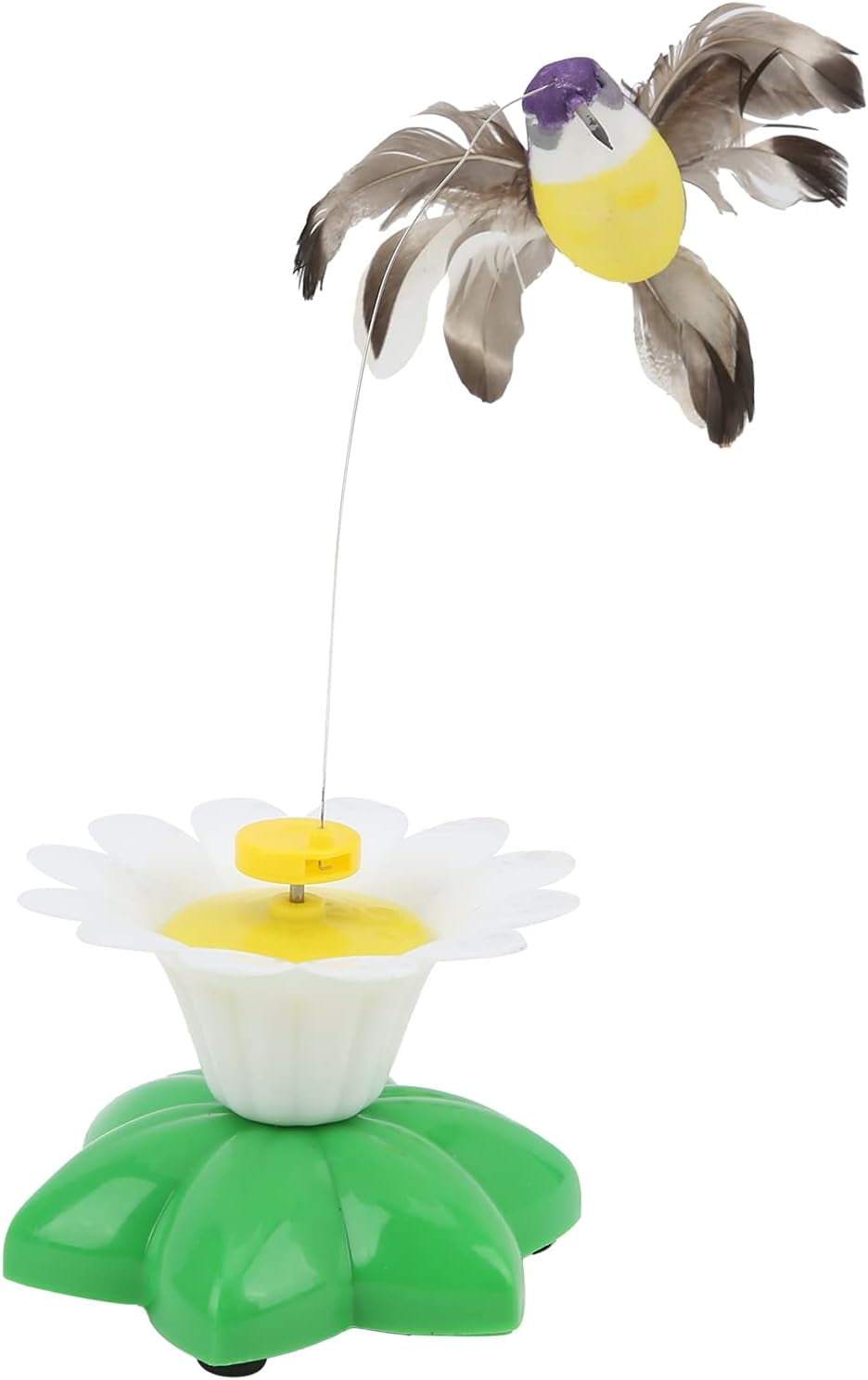 Interactive Chirping Bird Cat Toy, Funny Rotating Electric Flying Bird Interactive Toy, Funny Exercise Electric Flutter Rotating Kitten Toys to Interactive with Cat for All Breeds Cat