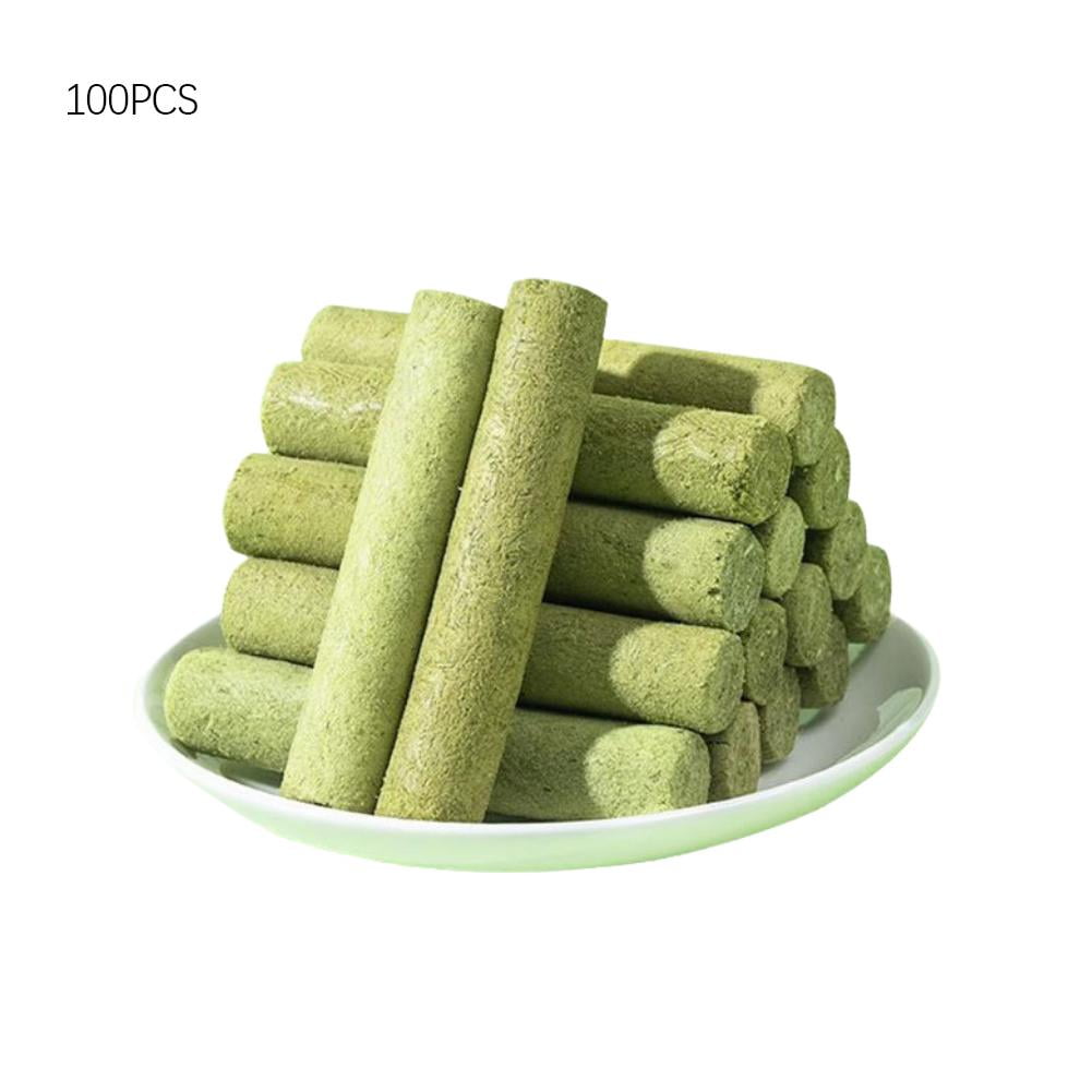 CTDWNT 10-100x Cat Grass Sticks Pet Snacks Cat Food for Cats of All Ages Teeth Clean US V0O2