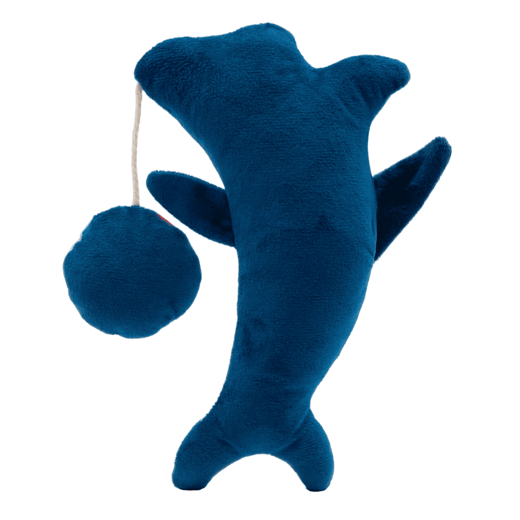 Catnip infused Crinkle Shark Kicker Cat Toy