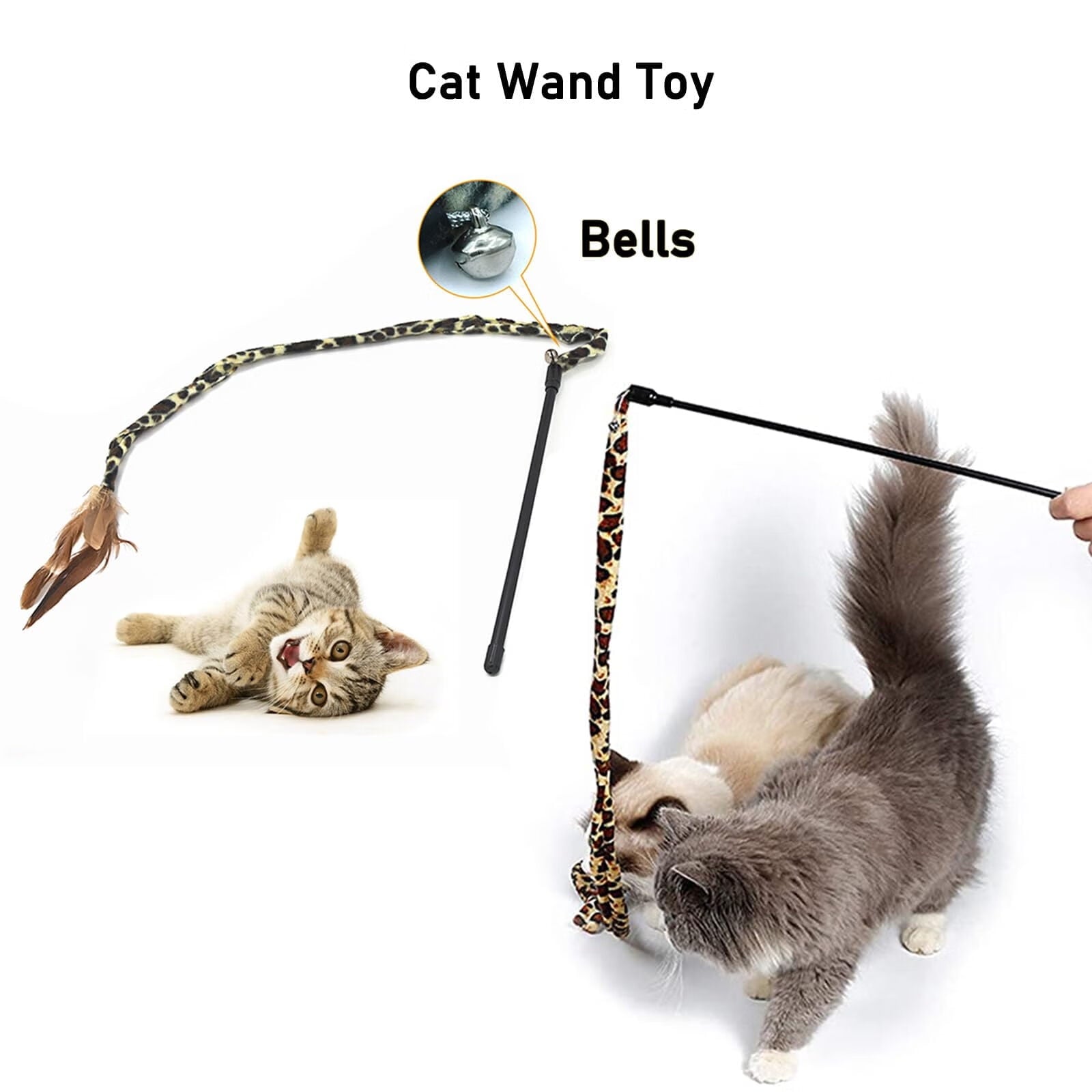 ZOUYUE 21 PCS Assortments Cat Toys Set- Cat Tunnel,Cat Spring,Feather Teaser,Mice,Colorful Balls & Bells.Perfect for Kittens,Cats,and Puppies