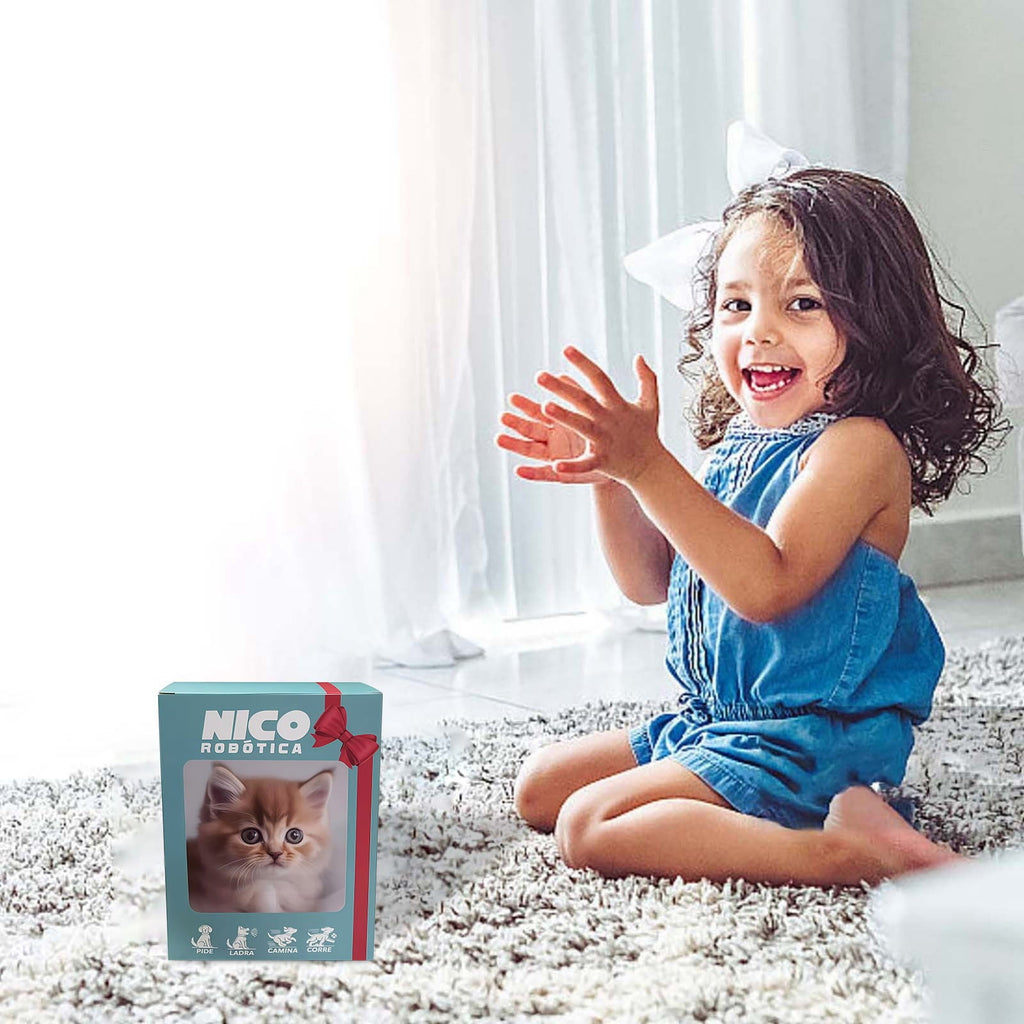 2025 New Realistic Robot Cat My Realistic Robot Cat That Acts Like A Real Cat AI Robotic Cat Walking Barking Tail Wagging