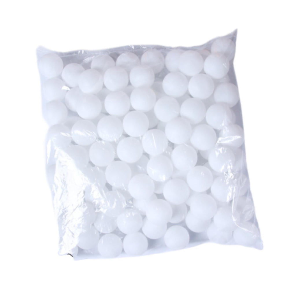Kuntesetty Pong Balls Entertainment Activity Raffle Balls Bingo Game Balls for Cat Toys DIY 100 pcs white