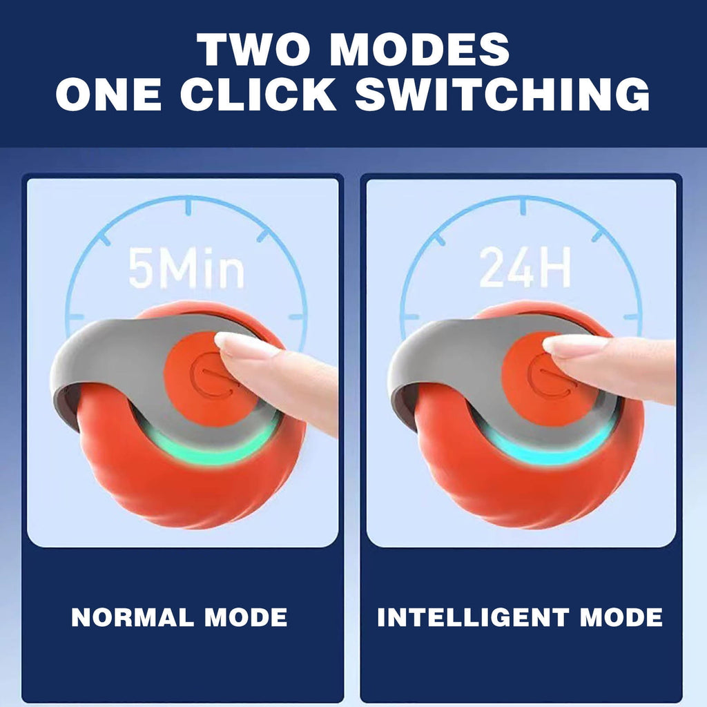 Speedy Tail 2.0, Speedy Tail Cat Toy, Interactive Cat Toy for Indoor Cats, Rechargeable Smart Cat Toys Ball with Tail, Two Speed Adjustment(Orange)