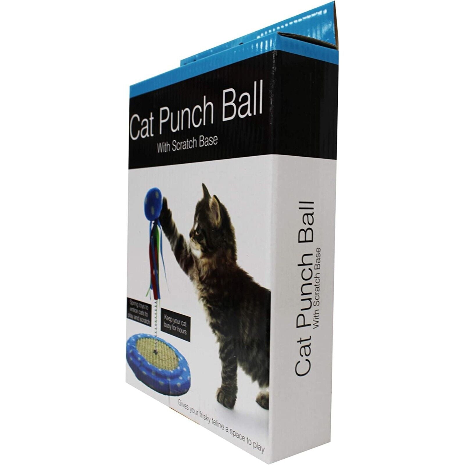 Pets First Cat Toy Punching Bag Ball Fun Activity with Scratching Board