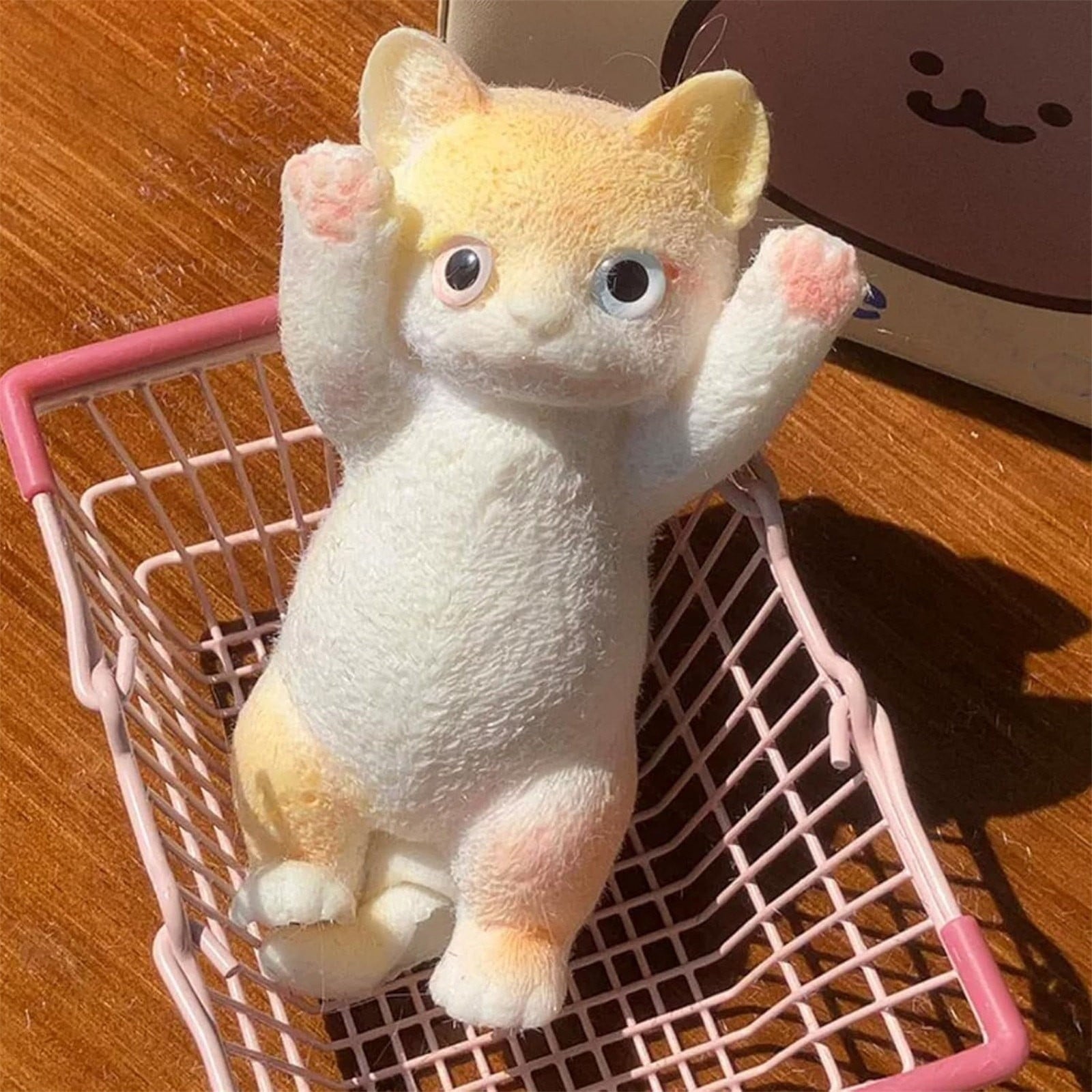 Blukids Realistic Cat Squishy,Taba Squishy,Stress Reliver,Gift for Kids,Sensory Toy,Decompression Toy for Kids Toddler Age3,4,5,6,7,8,9,10,Hand-made(Black)