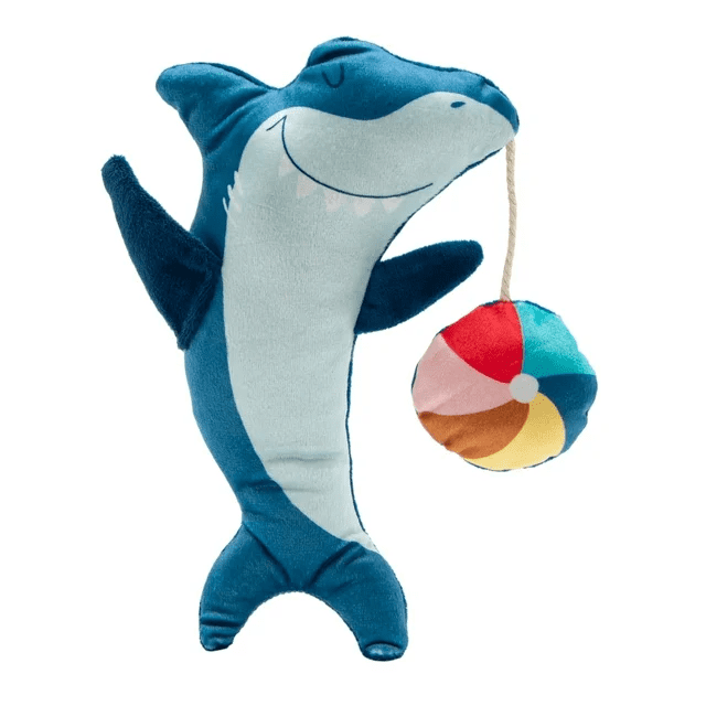 Catnip infused Crinkle Shark Kicker Cat Toy