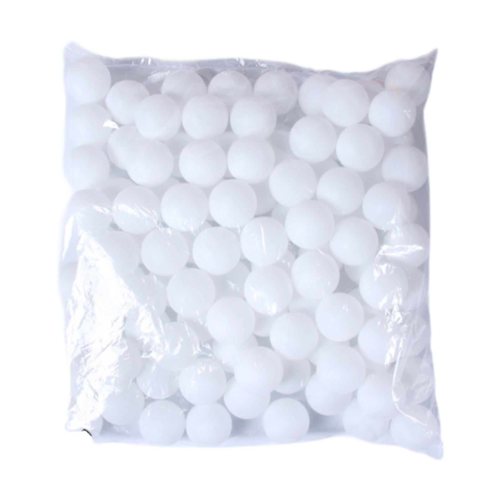 Kuntesetty Pong Balls Entertainment Activity Raffle Balls Bingo Game Balls for Cat Toys DIY 100 pcs white