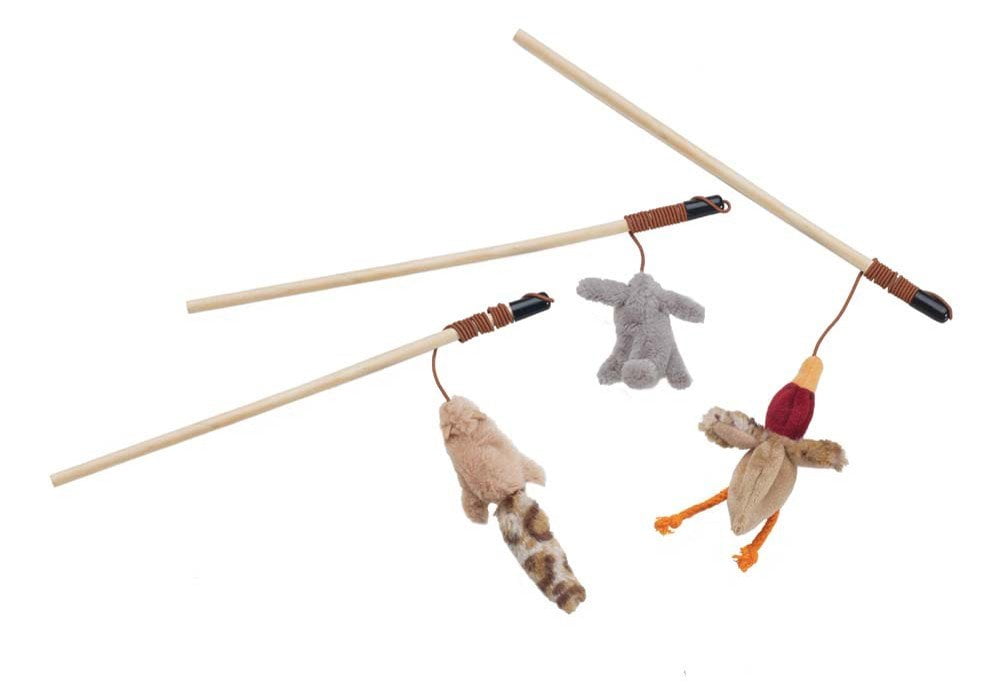 Skinneeez Forest Friends 13 Teaser Cat Toy - Stuffing-Free, Catnip-Filled Fun for Cats  Kittens