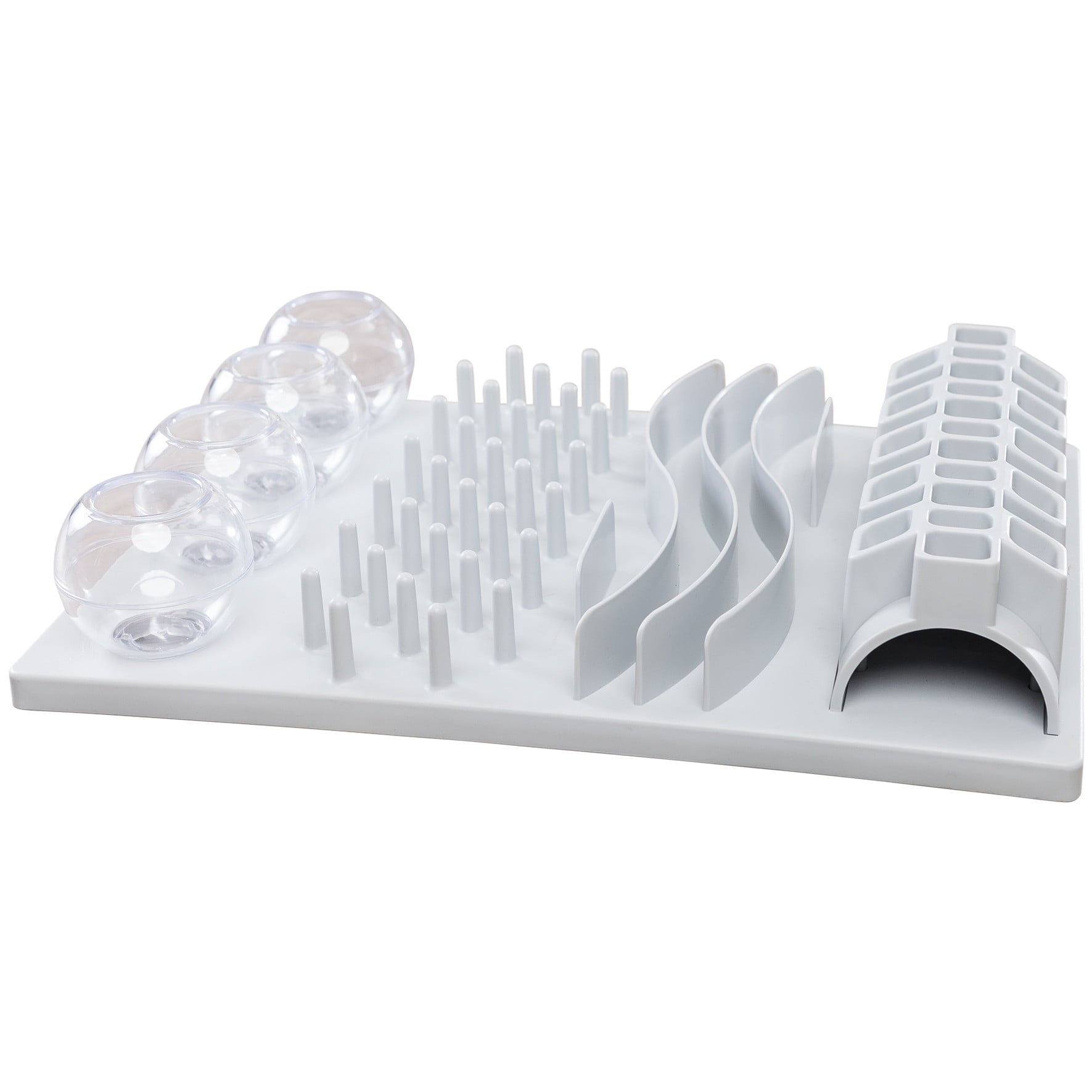 TRIXIE Fun Board Strategy Game for Cats, Puzzle Toy, Treat Dispenser, Interactive Play, White