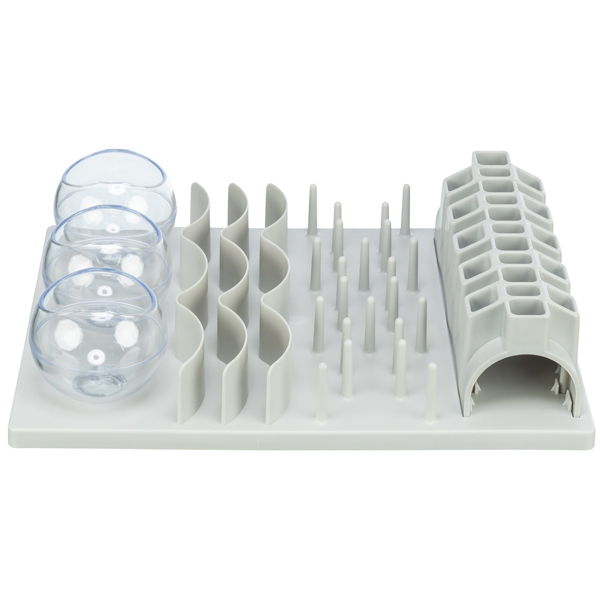 TRIXIE Fun Board Strategy Game for Cats, Puzzle Toy, Treat Dispenser, Interactive Play, White