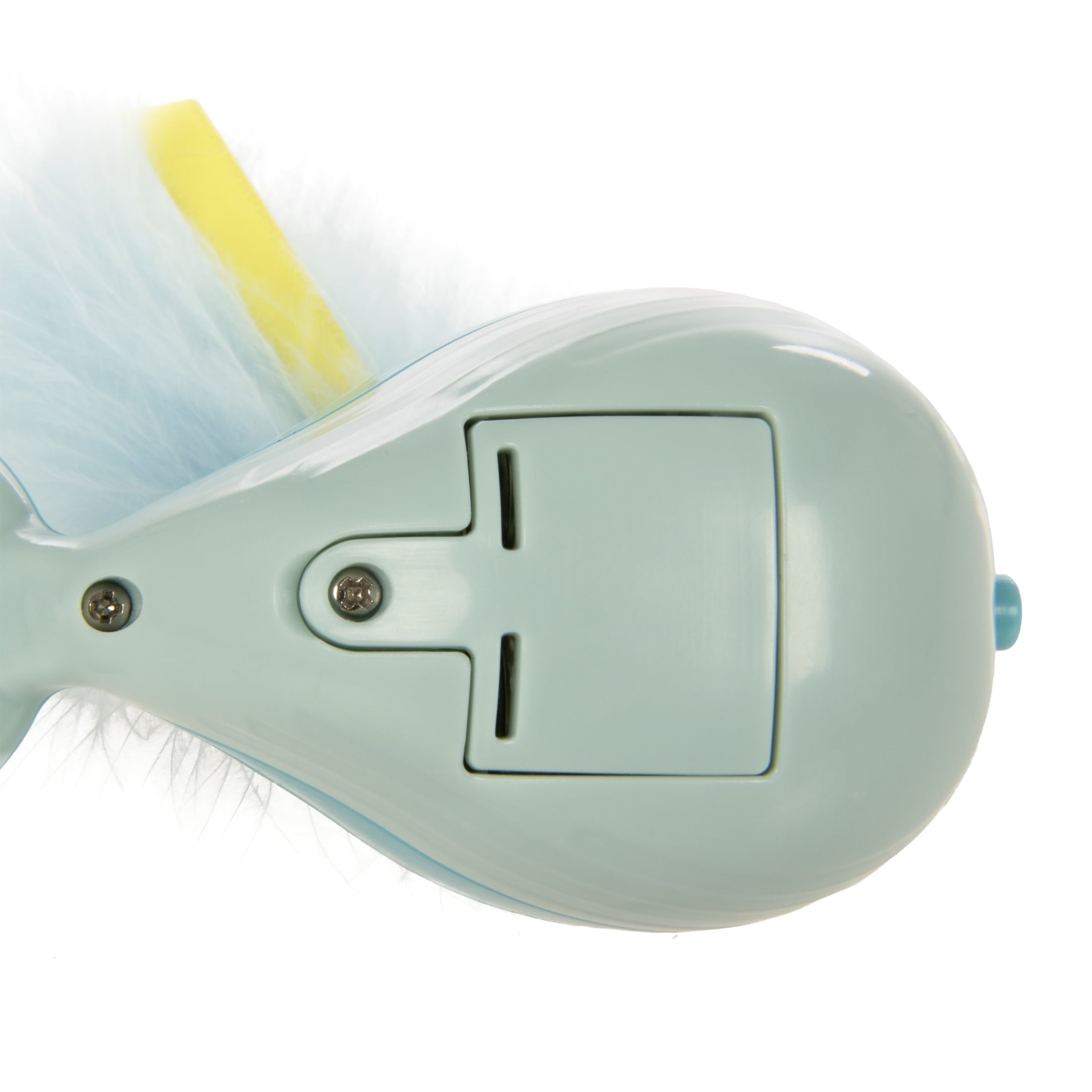 SmartyKat Spout 'N Spin Motion Cat Toy with Twirling Feathers & Ribbons, Blue Whale