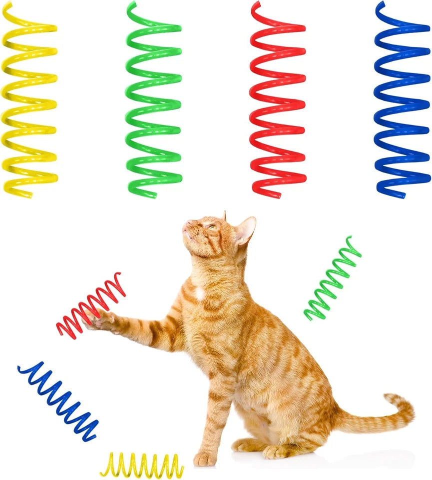 Pet kare - SPOT Thin Colorful Springs Cat Toys Bouncy Coils for Indoor Cats 10 Pcs66