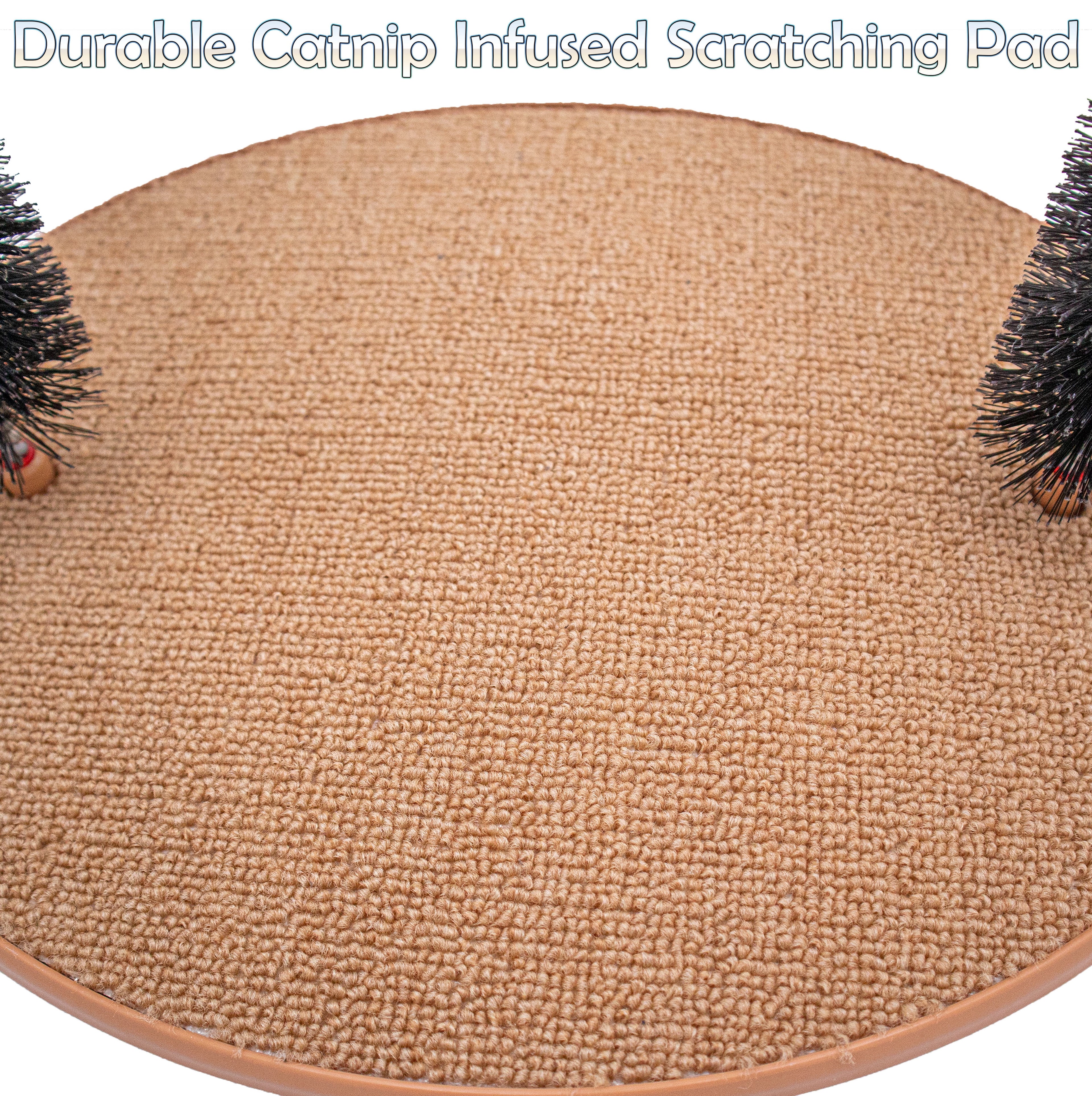 Perfect Cat Self Grooming Arch Post & Toy with Bristle and Catnip For Scratching, Brushing, and Massaging - Cat Grooming Arch - 5 Star Super Deals