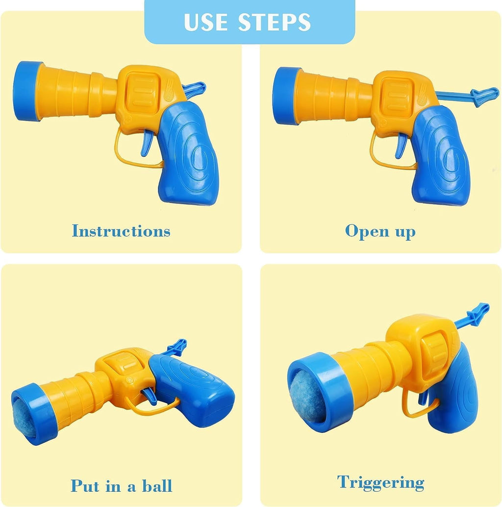 Cat Toys Interactive for Indoor Cats Kitty Toys Cat Toys for Indoor Cats Self Play Cat Ball Toy Pom Pom Balls Plush Ball Launcher for Cats Puff Balls Cat Enrichment Toys 50 Balls