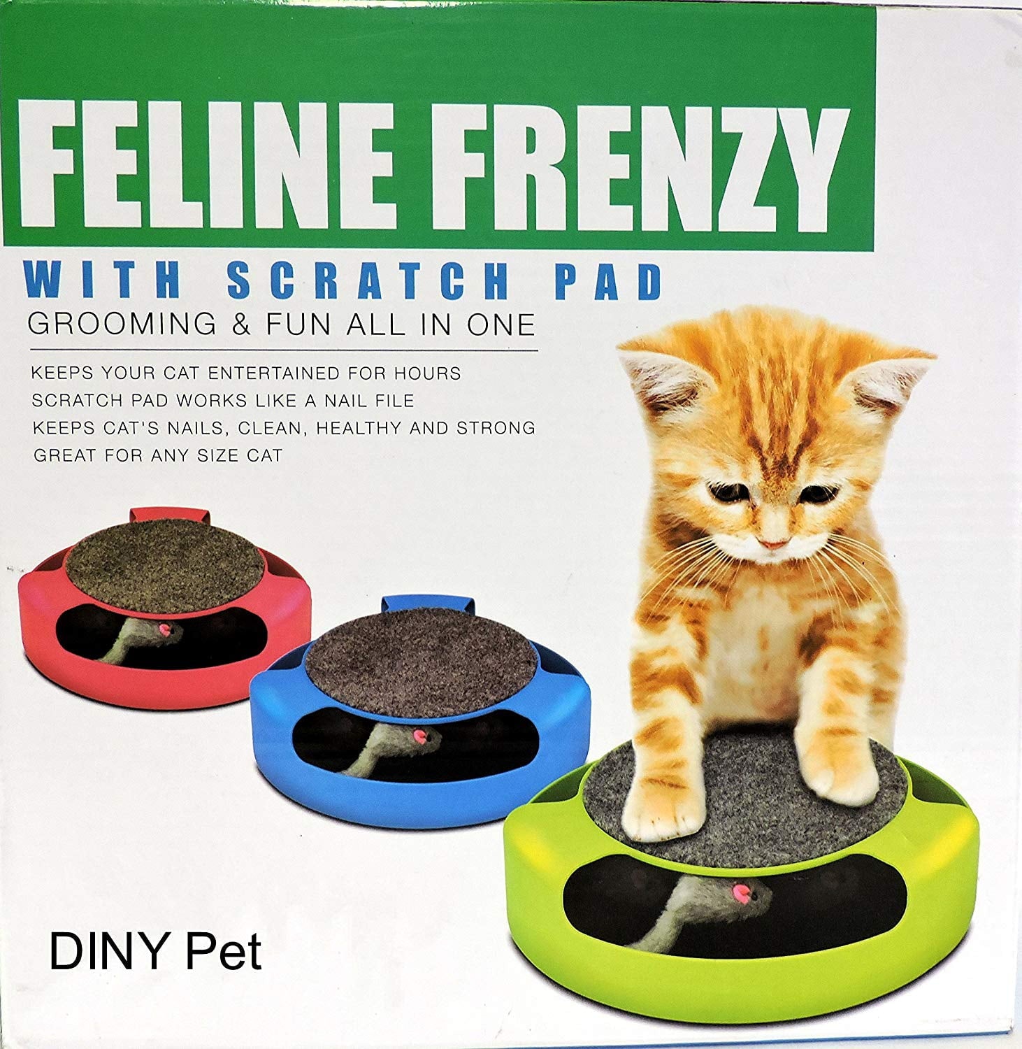 Dependable Industries inc. Essentials Cat Mouse Toy for Kittens- Cats - Catch The Mouse Motion -Cat Toy- Incredibly Fun to Play with & Amusing to Watch
