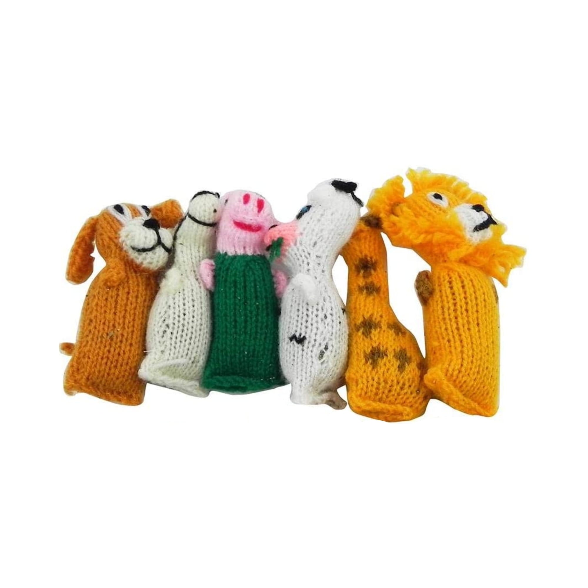 Barn Yarn Hand Knit Wool Cat Toy with Catnip 6 Pack