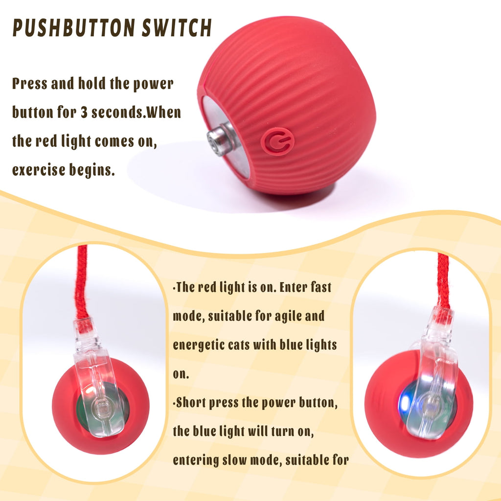 Interactive Dog Ball, Electric Dog Ball Toy, Interactive Rolling Dog Ball, Interactive Cat Toy Ball, Electric Rolling Ball Dog Toy, Smart Interactive Cat Toy Ball