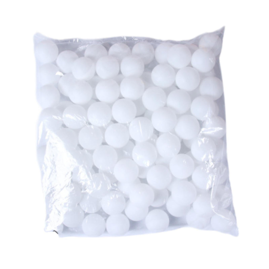 Kuntesetty Pong Balls Entertainment Activity Raffle Balls Bingo Game Balls for Cat Toys DIY 100 pcs white