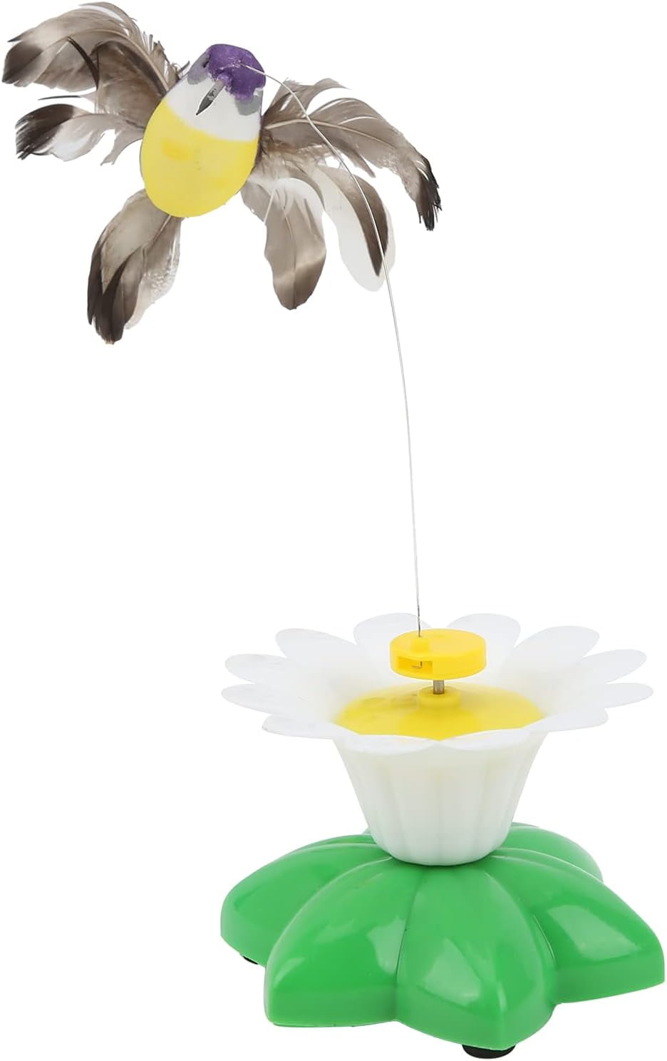 Interactive Chirping Bird Cat Toy, Funny Rotating Electric Flying Bird Interactive Toy, Funny Exercise Electric Flutter Rotating Kitten Toys to Interactive with Cat for All Breeds Cat