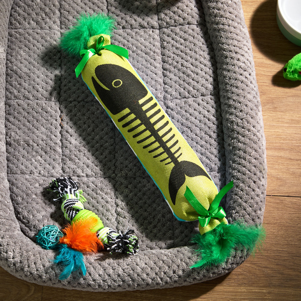 Vibrant Life Fish Bone Kicker Cat Toy