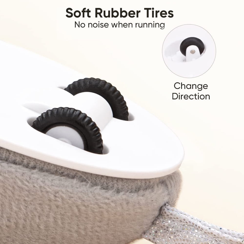 NBPOWER Cat Toys, Electronic Interactive Cat Toys for Indoor Cats, Automatic Cat Toys with Feather Tail, Smart Sensing Mouse Cat Toys with USB Rechargeable for Kitten Indoor Outdoor Activity