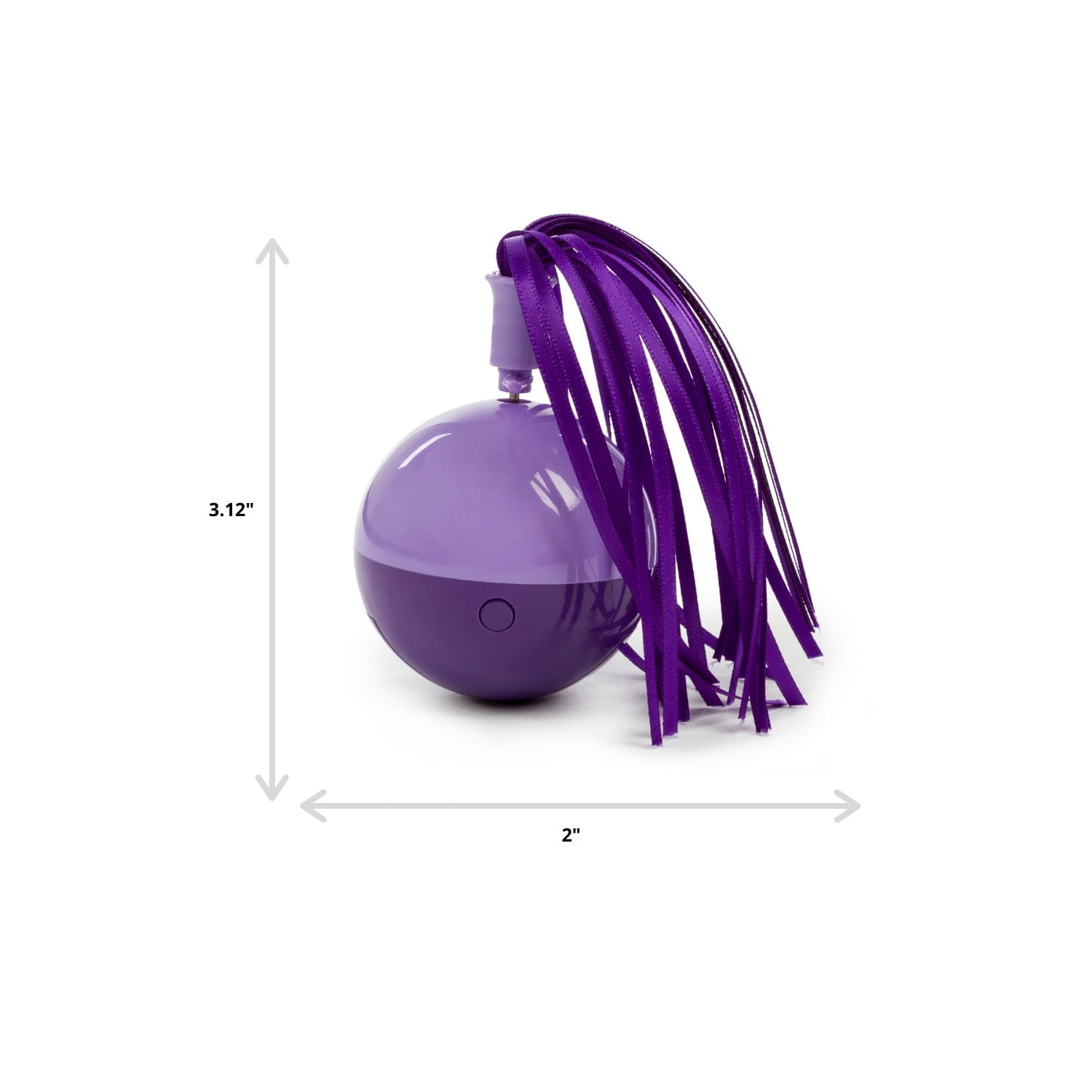 SmartyKat Twirly Top Electronic Motion Spinning Ball Cat Toy with Ribbons
