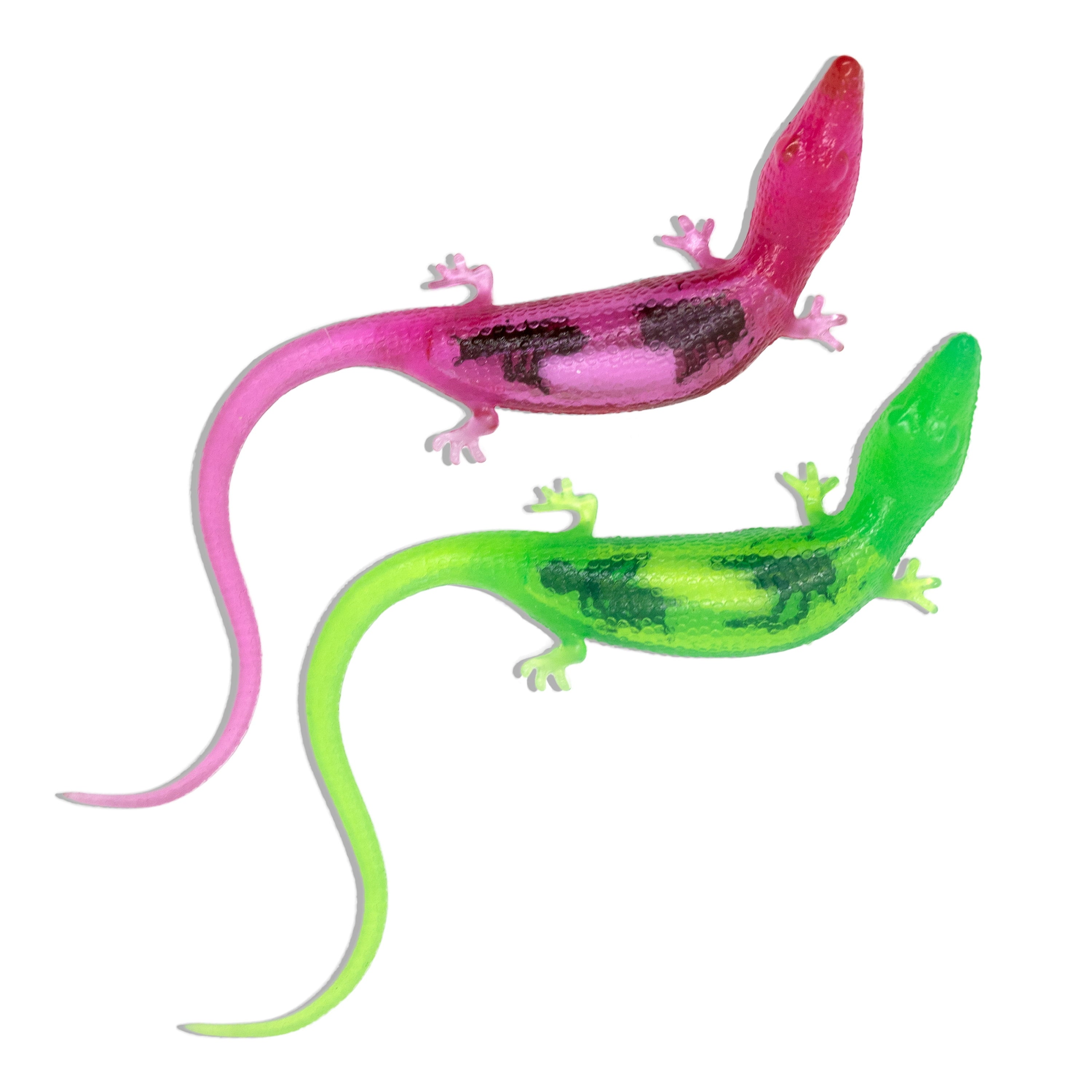 Playology Cat Toys | Catnip Infused Durable Rubber Lizard with Bugs, 2-Pack