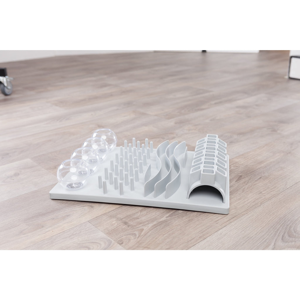 TRIXIE Fun Board Strategy Game for Cats, Puzzle Toy, Treat Dispenser, Interactive Play, White