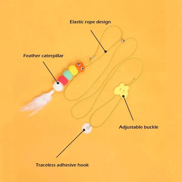 The Dingling Dangler - Caterpillar Cat Toy